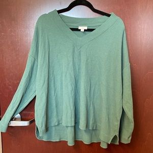 J.Jill XL green knit top